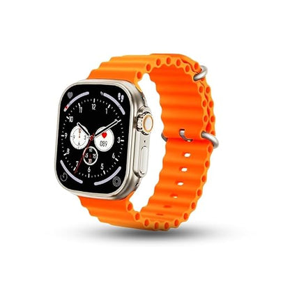 T900 Ultra Big Smart Watch with 2.09" (49mm) HD Display, Watch Bluetooth Calling, Heart Rate, Sports Mode, Sleep Monitoring with Waterpr Charge Walking, Running, Cycling(Orange)